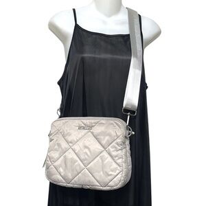 MZ Wallace Silver Crossbody Bag